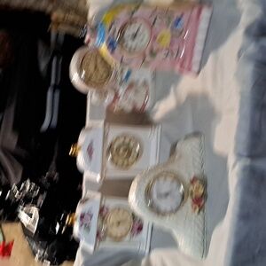 Lot Of Vintage Clocks Work